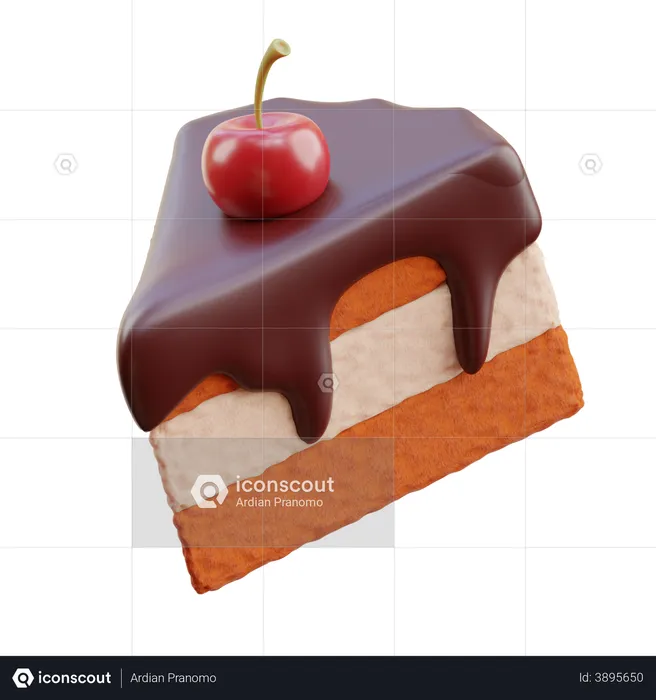 Cake  3D Illustration