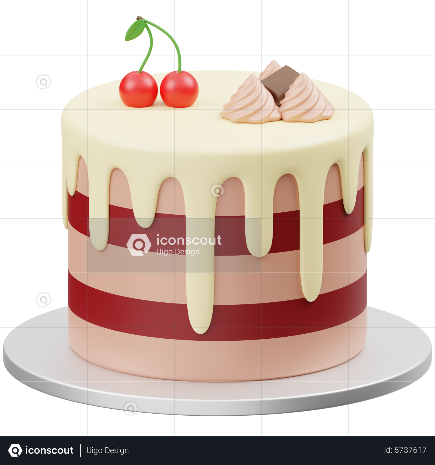 Cake 24 by 3DRivers 3D Model $20 - .obj .max .3ds - Free3D