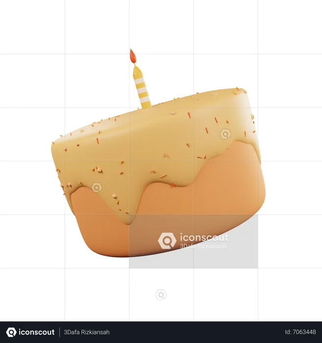 ケーキ  3D Icon