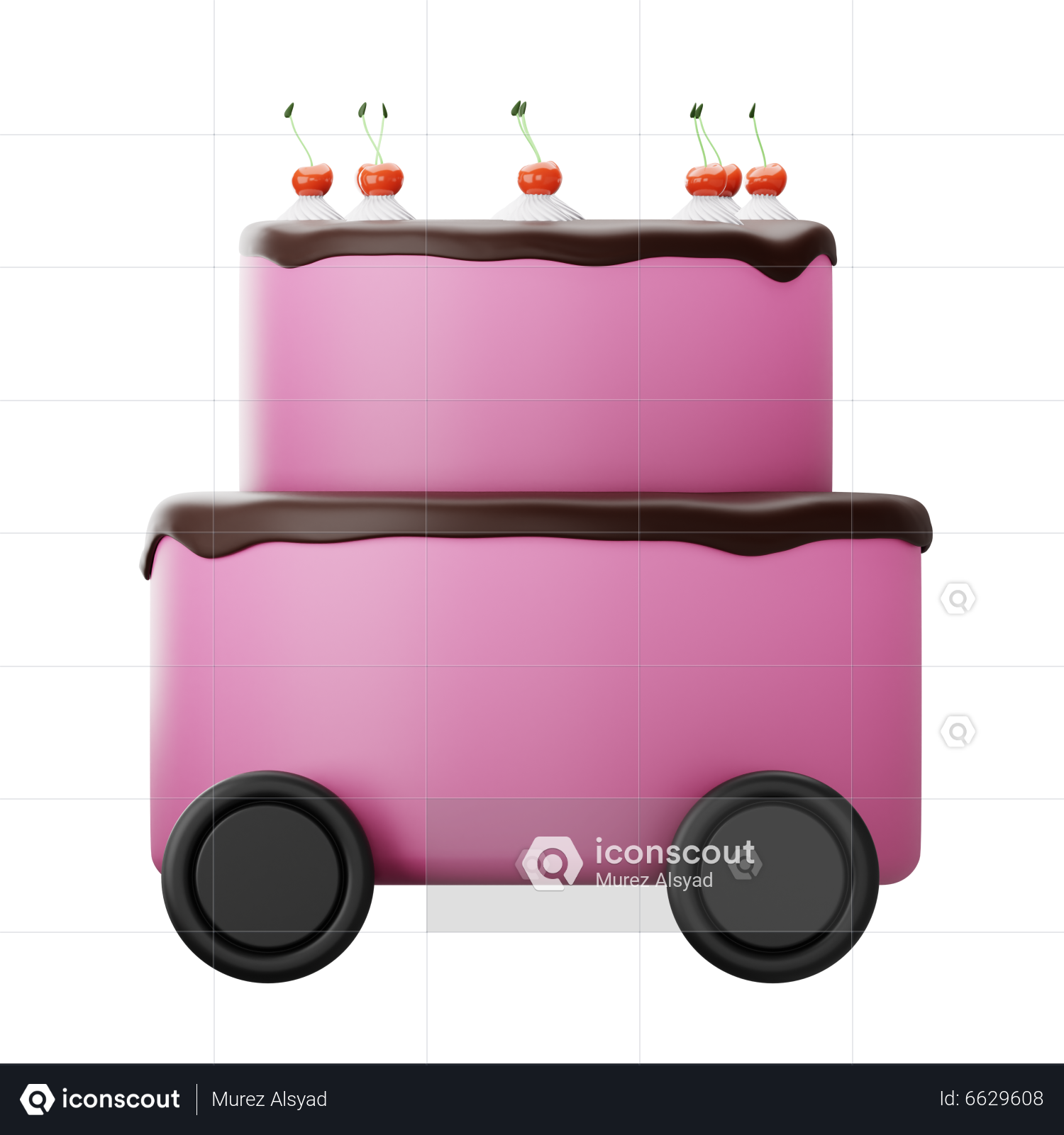 Delivery cake online service app with sweets Vector Image