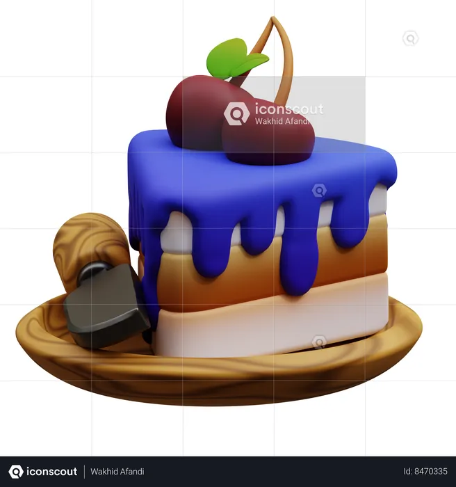 Cake Piece  3D Icon