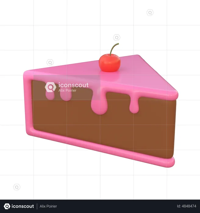 Cake Piece  3D Icon