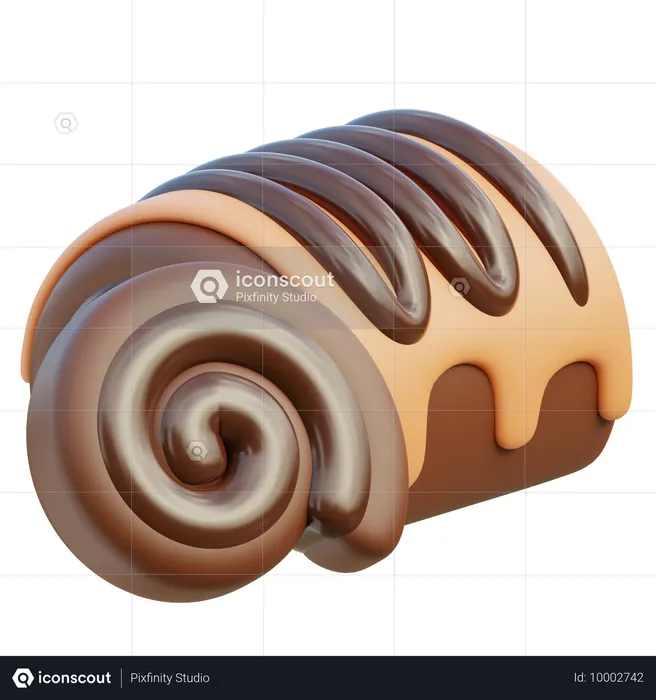 Cake Roll  3D Icon