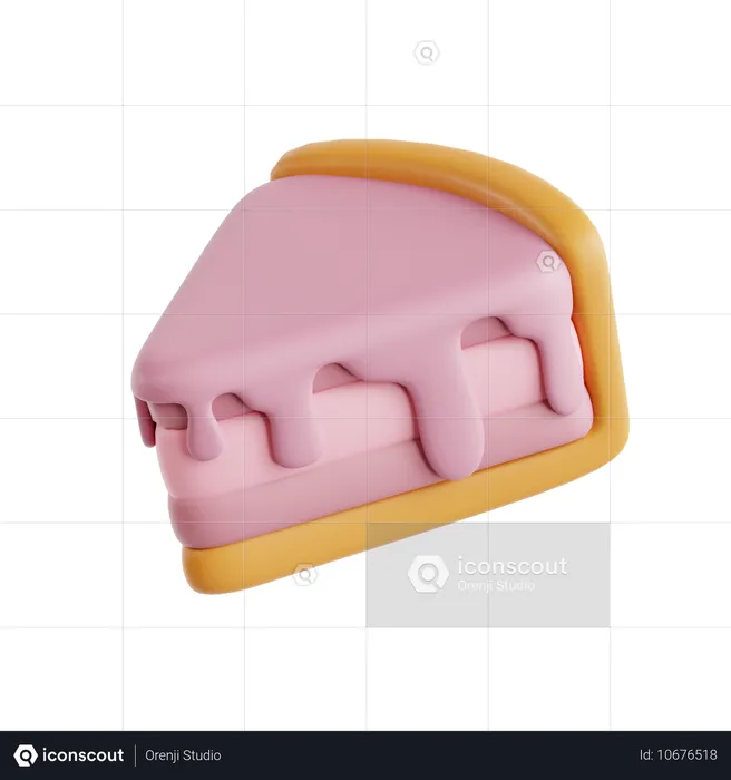 ケーキのスライス  3D Icon