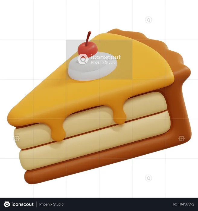 Cake Slice  3D Icon