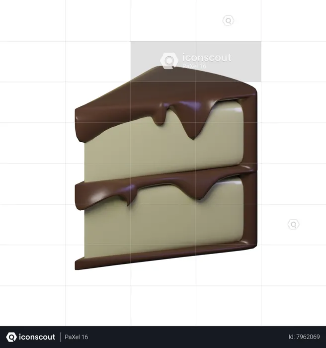 Cake Slice  3D Icon