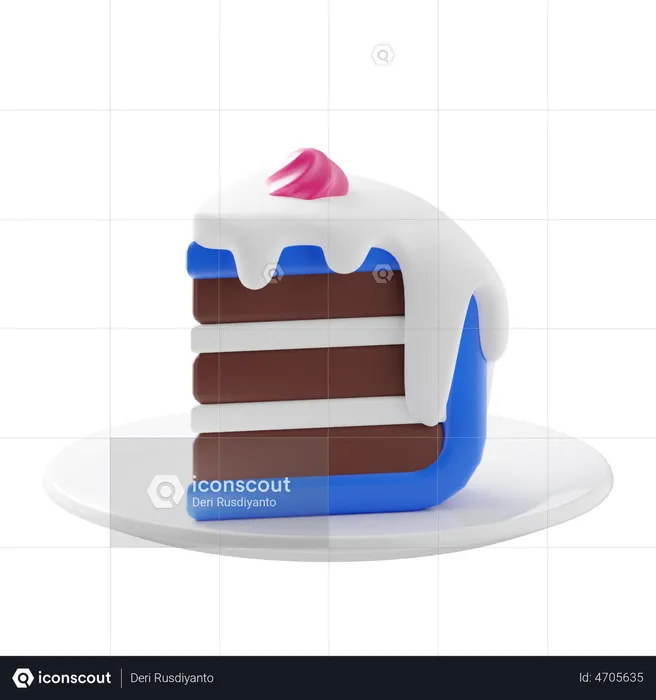 Cake Slices  3D Illustration