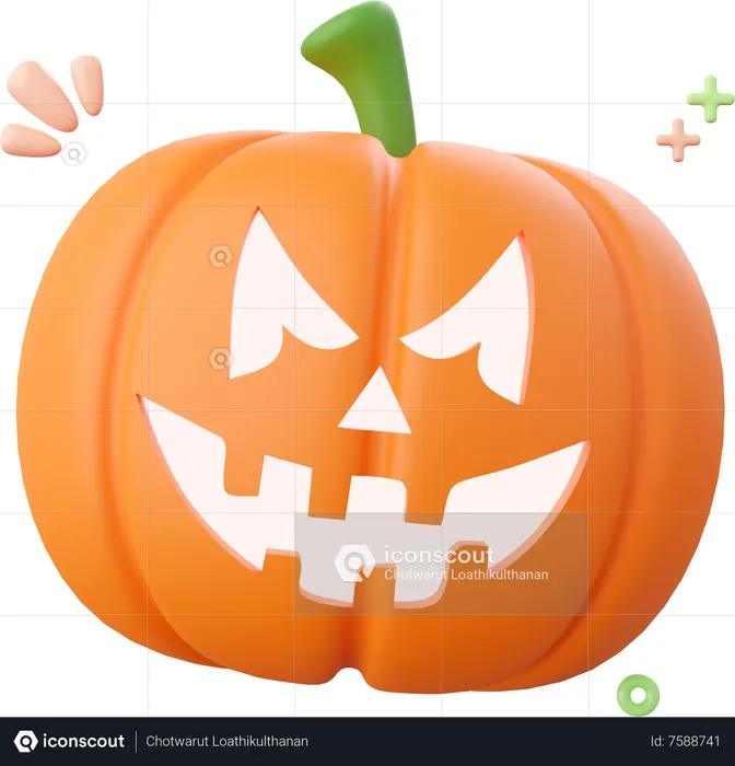 Calabaza de halloween  3D Icon