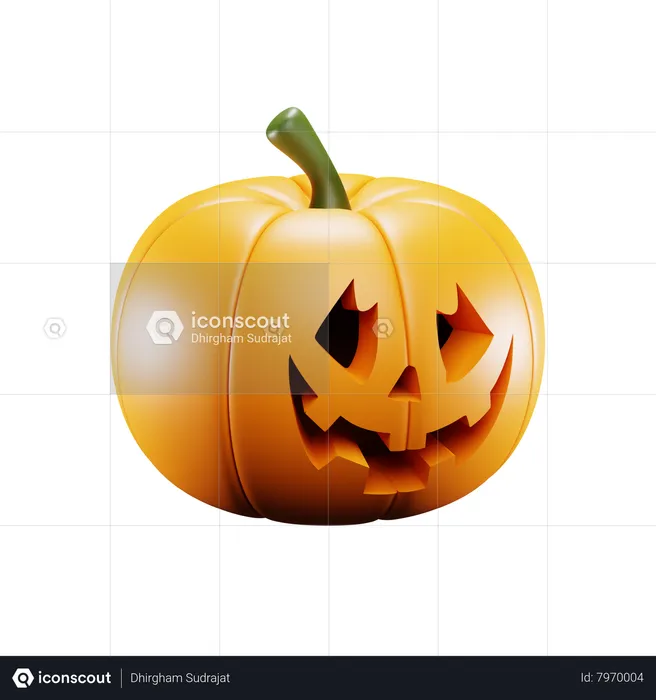 Calabaza de halloween  3D Icon