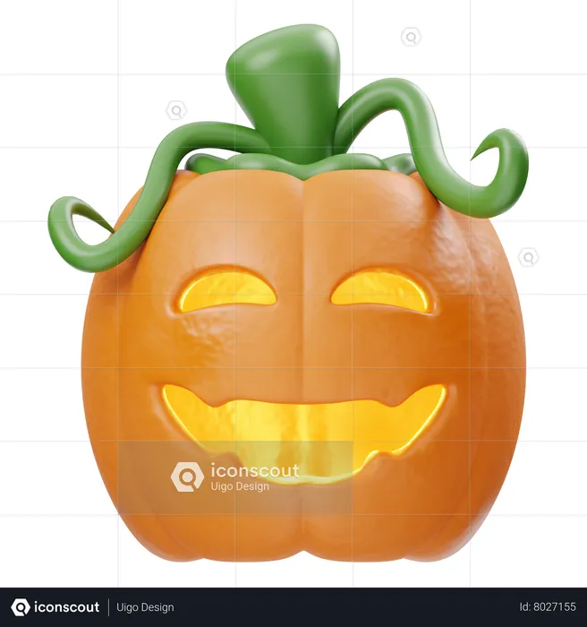 Calabaza feliz  3D Icon