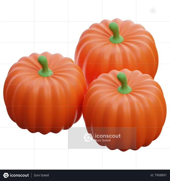 Calabazas  3D Icon