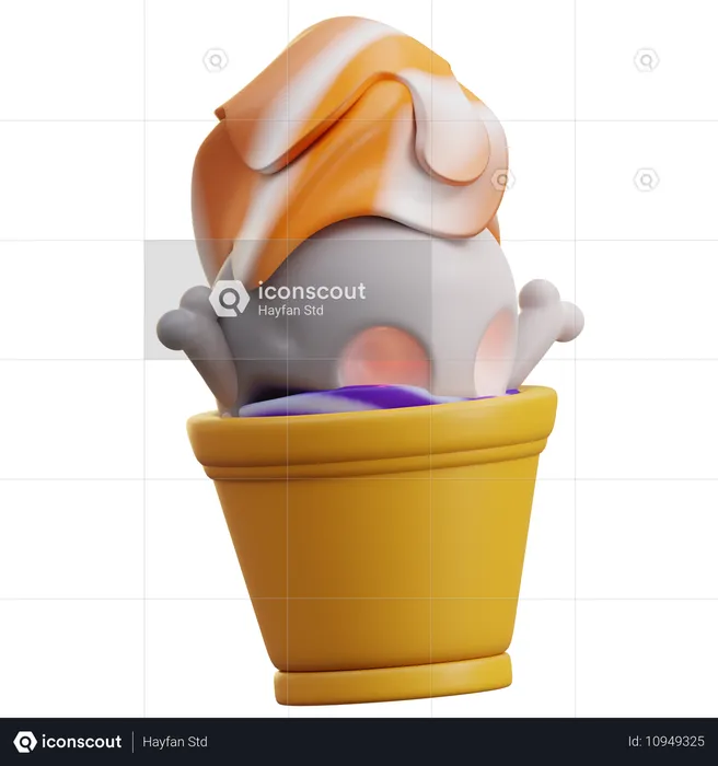 Calavera de helado  3D Icon