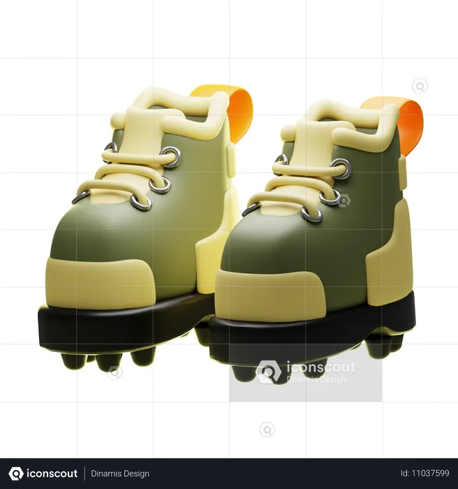 Sapatos de caminhada  3D Icon