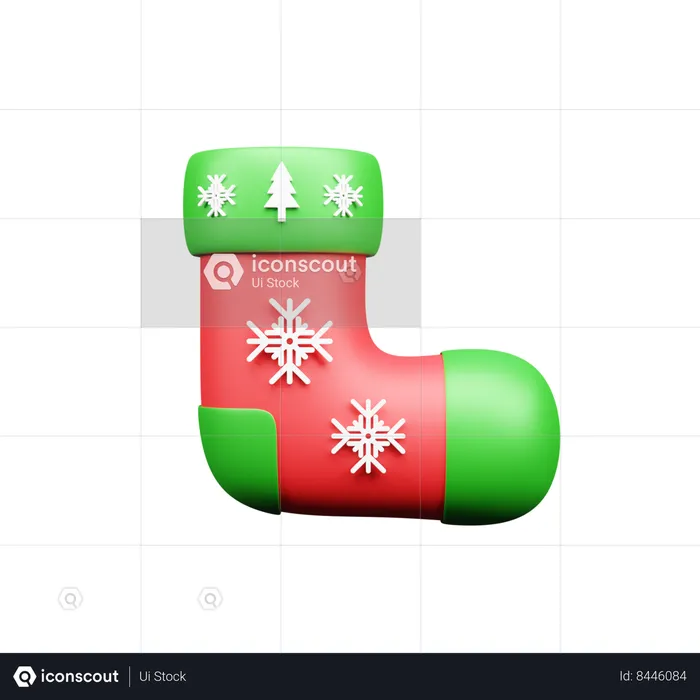 Calcetines de navidad  3D Icon