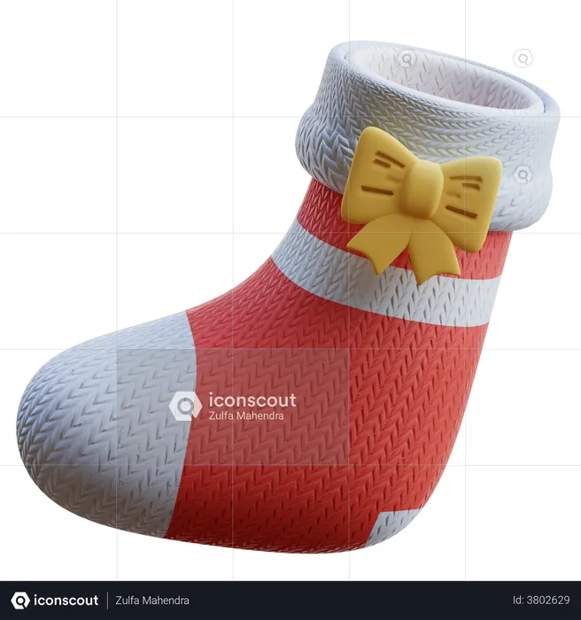 Calcetines de navidad  3D Icon