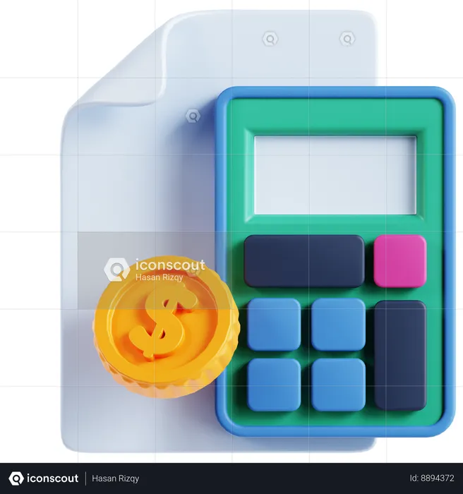 Calcul  3D Icon