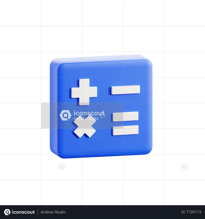 Calcul  3D Icon