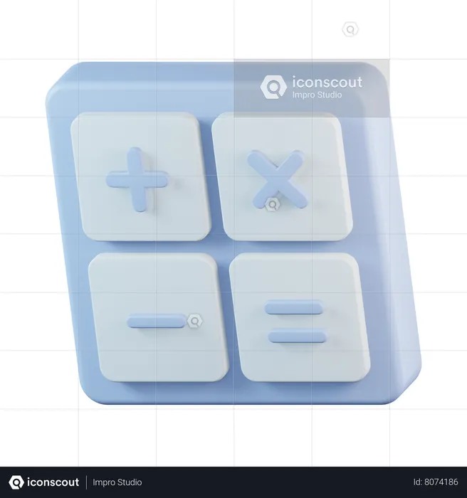 Calcul  3D Icon