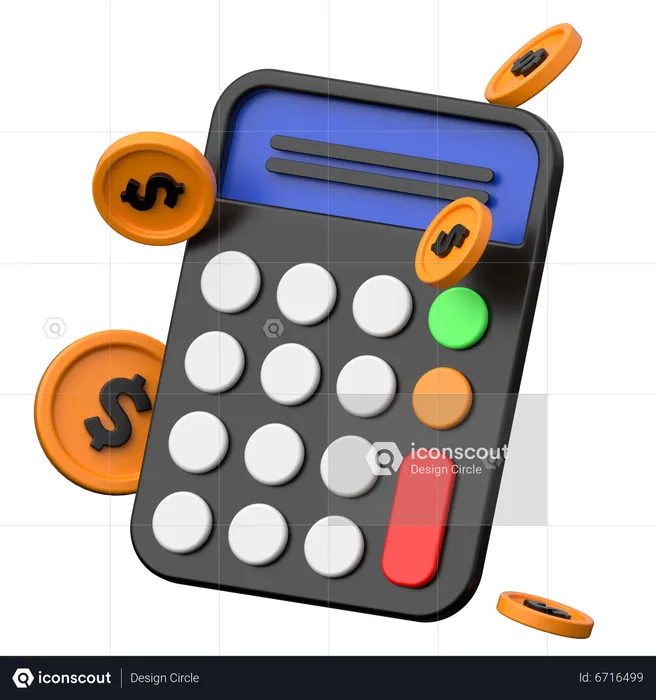 Calcul budgétaire  3D Icon