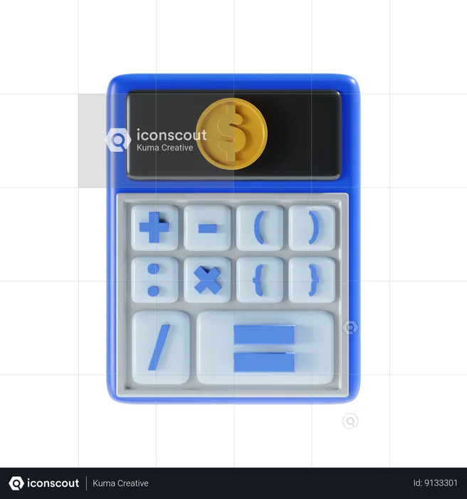 Calcul financier  3D Icon