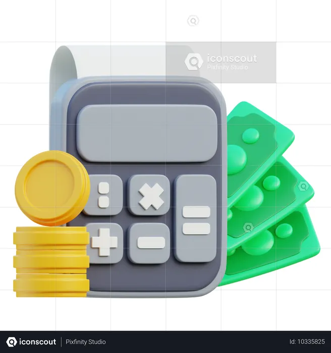 Calcul financier  3D Icon