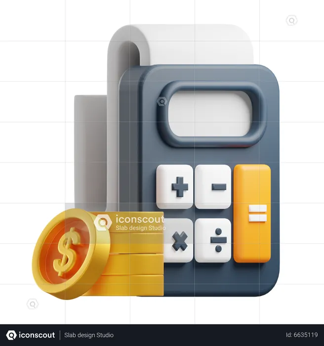 Calcul financier  3D Icon