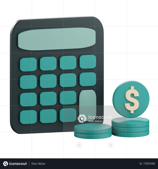 Calcul financier  3D Icon