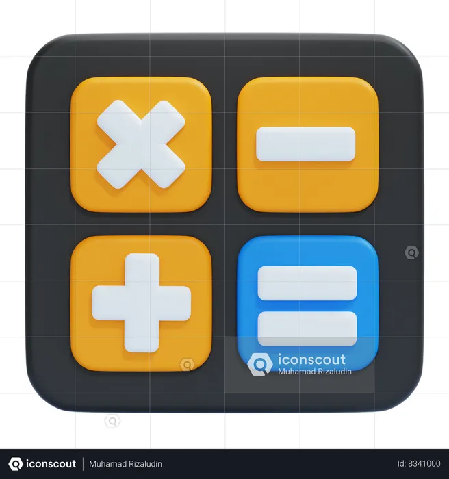 Calculadora  3D Icon