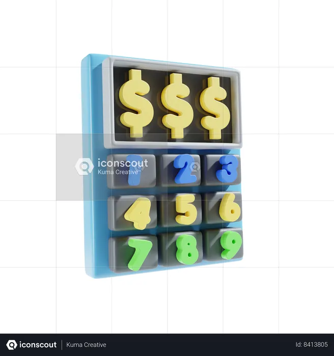 Calculadora  3D Icon