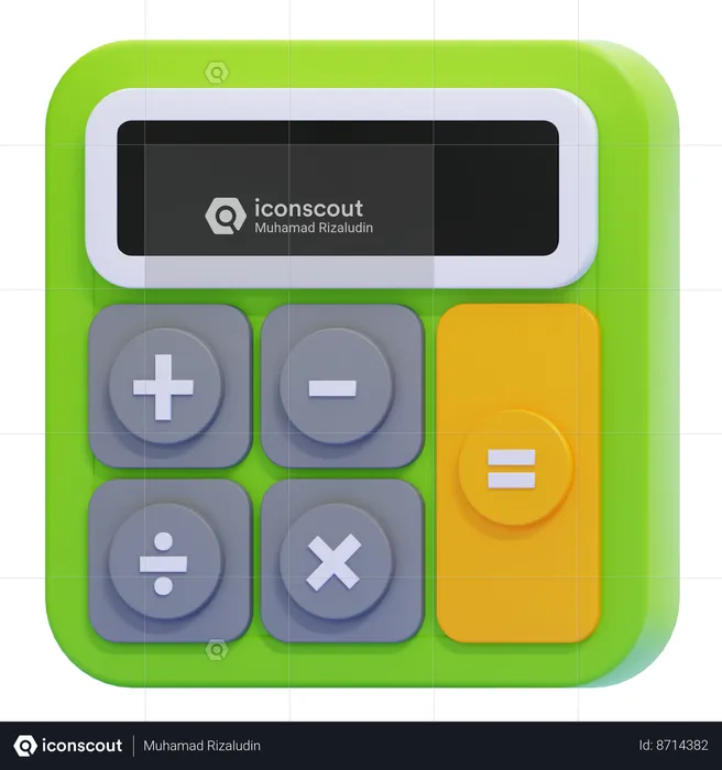 Calculadora  3D Icon