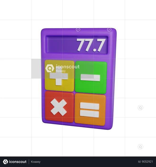 Calculadora  3D Icon