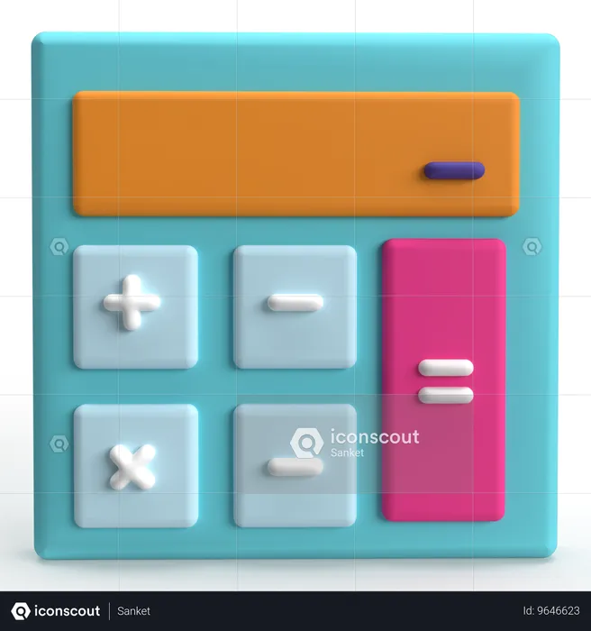 Calculadora  3D Icon