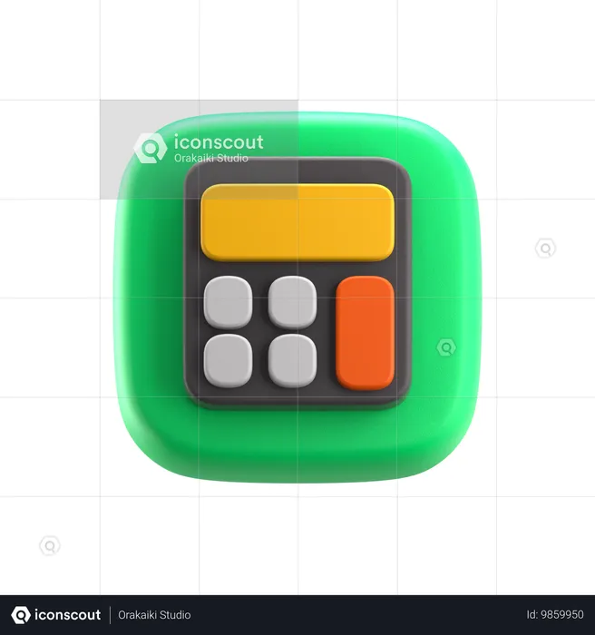 Calculadora  3D Icon