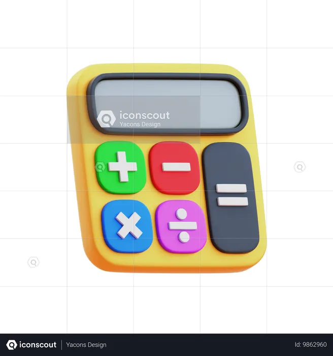 Calculadora  3D Icon