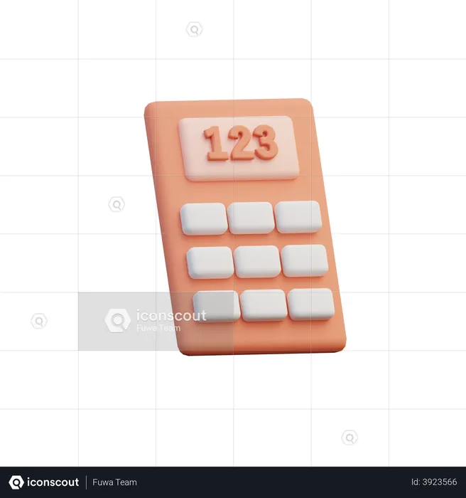 Calculadora  3D Illustration