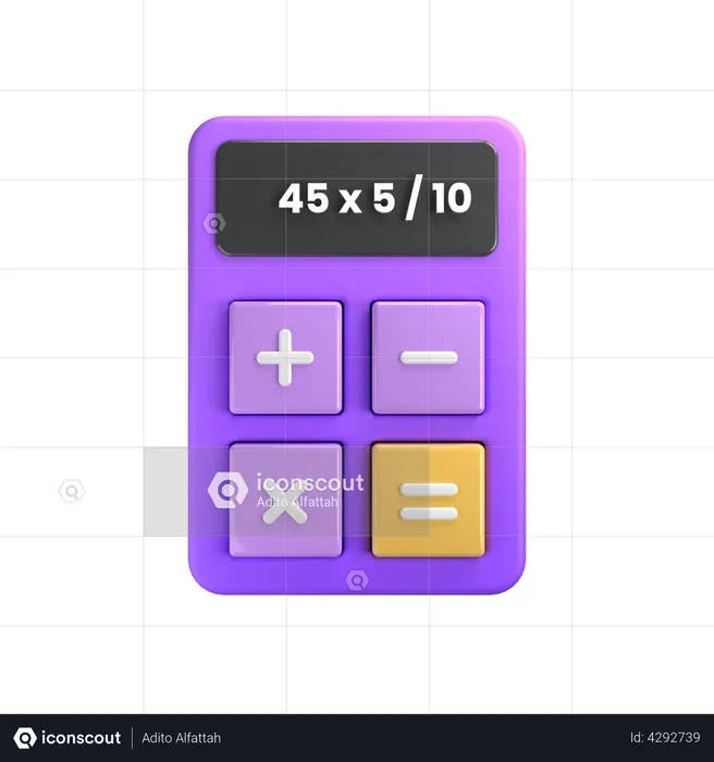 Calculadora  3D Illustration