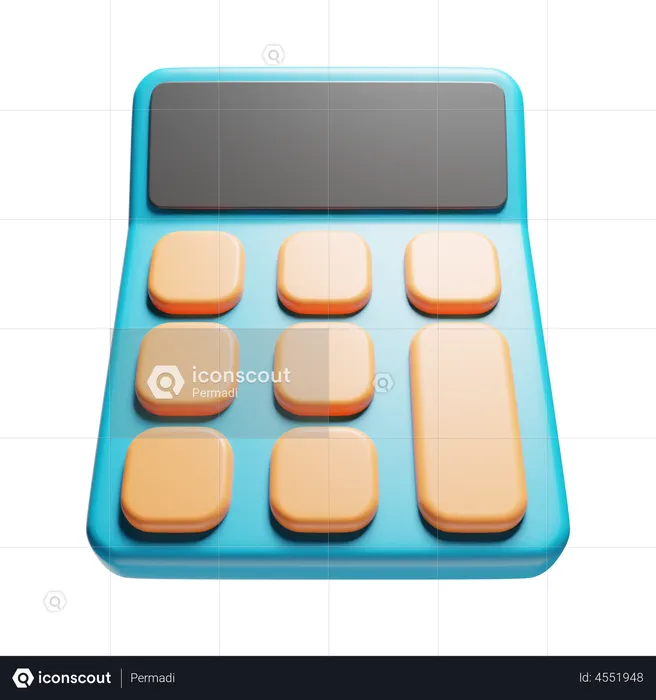 Calculadora  3D Illustration