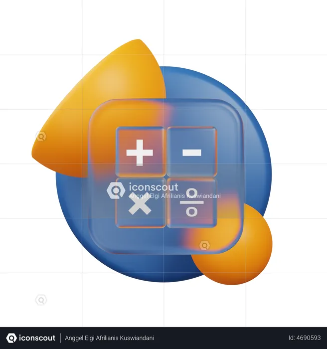 Calculadora  3D Illustration