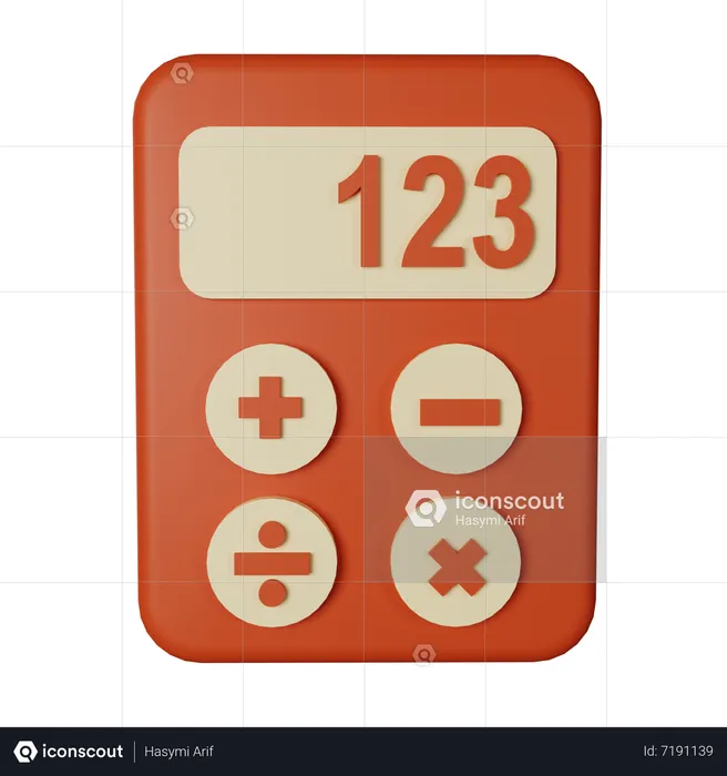 Calculadora  3D Icon