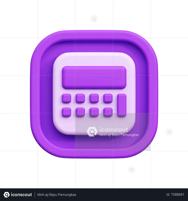 Calculadora  3D Icon