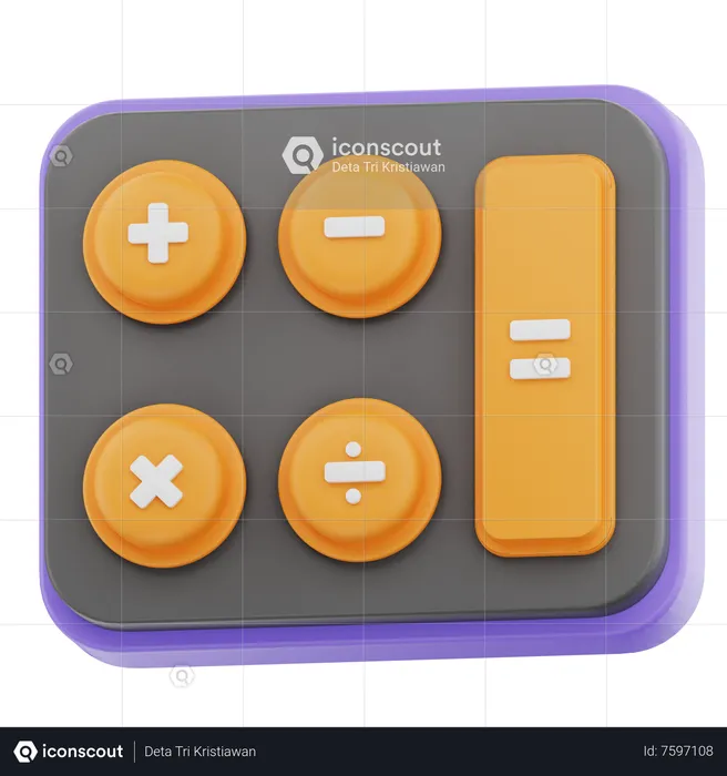 Calculadora  3D Icon