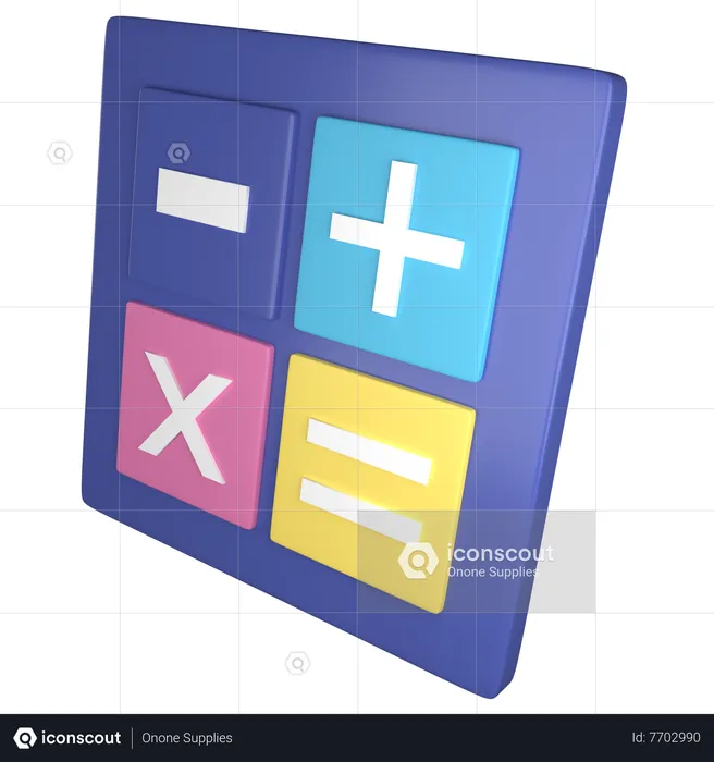 Calculadora  3D Icon