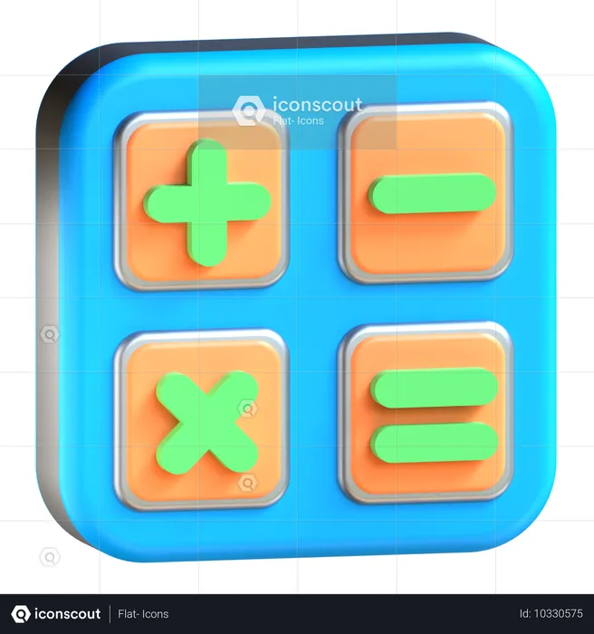 Aplicativo de calculadora  3D Icon