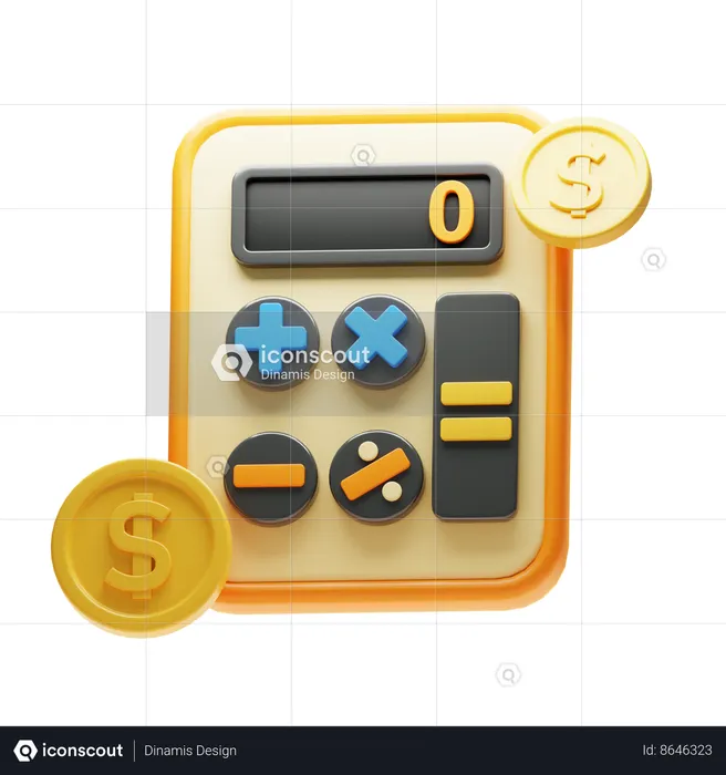 Calculadora de negócios  3D Icon