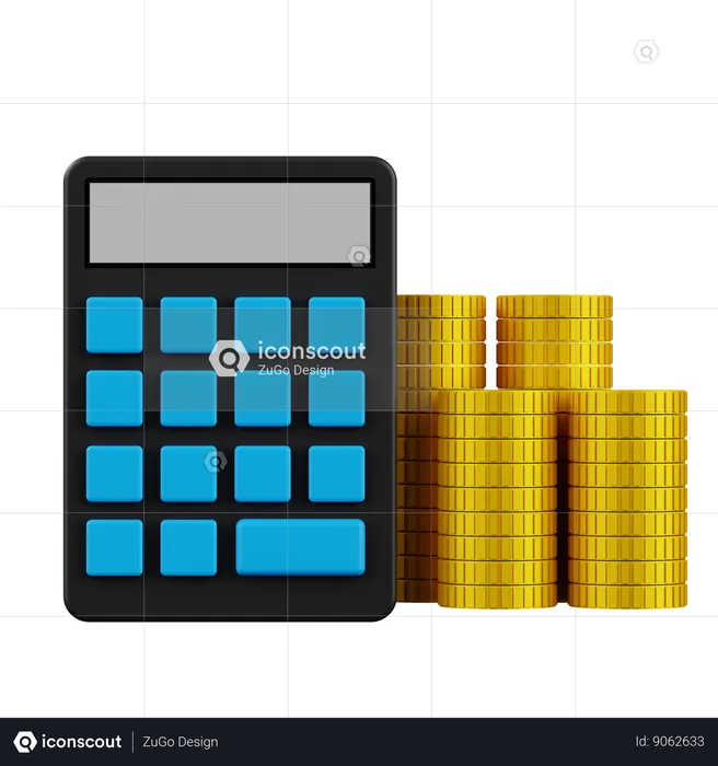 Calcule l'or  3D Icon