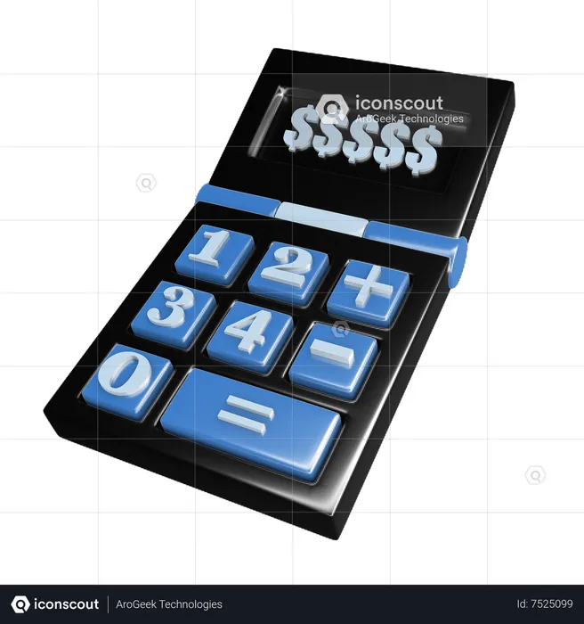 Calculater  3D Icon