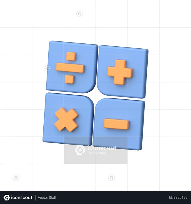 Calculation  3D Icon