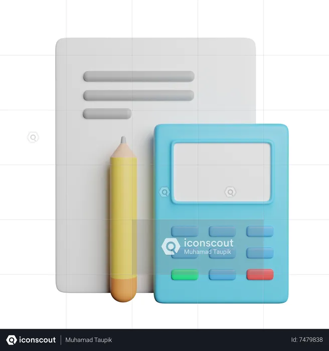 Calculation  3D Icon