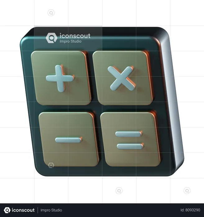 Calculation  3D Icon