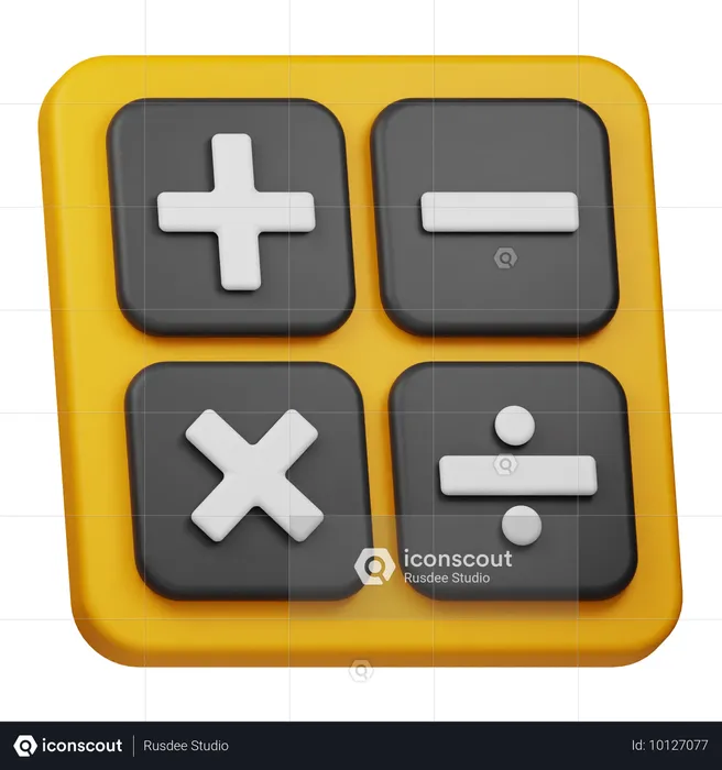 Calculator 1  3D Icon